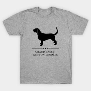 Grand Basset Griffon Vendeen Black Silhouette T-Shirt